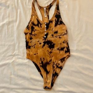 Free People Tie Dy Bodysuit
